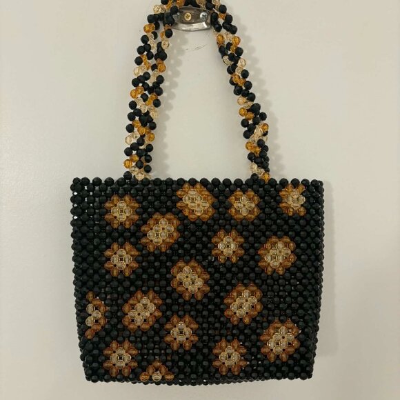 Susan Alexandra Handbags - Susan Alexandra beaded bag, never carried/used, rare black leopard print